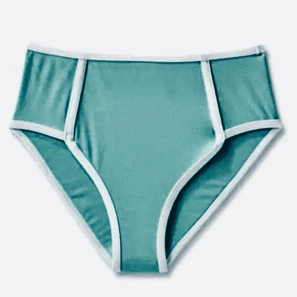 NWT [Kona Sol] Bandeau Swimsuit High Waisted Green BOTTOMS Women’s Sz XS-3XL - Picture 4 of 10